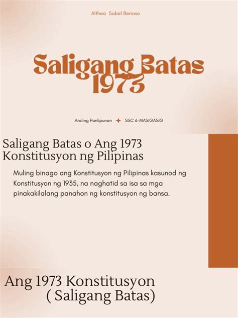 Saligang Batas ng Pilipinas ng 1973 .